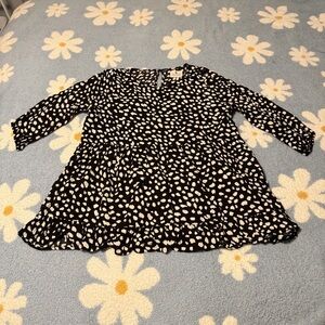 Elegant Black and White Women's Blouse